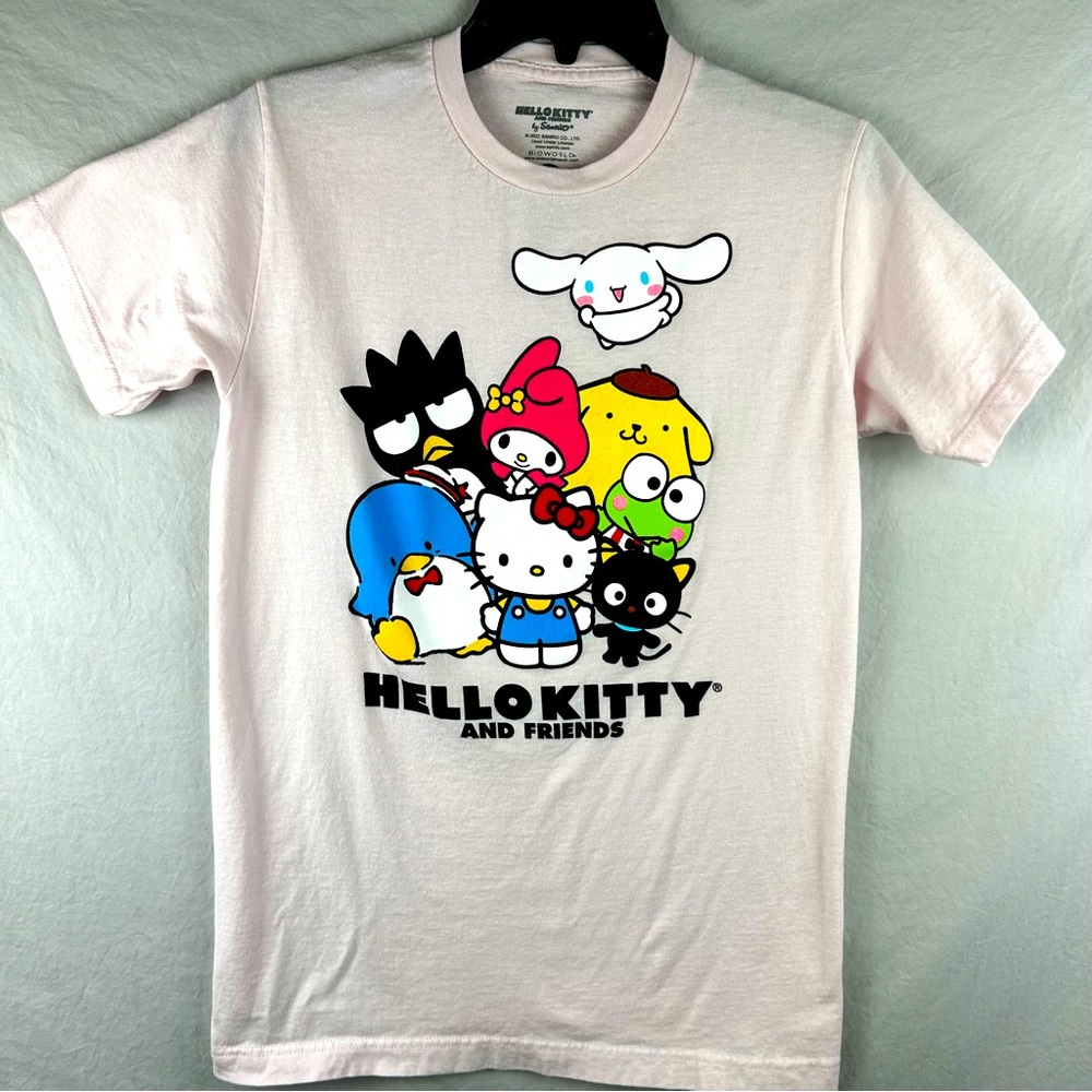 Hello Kitty and Friends Pink T Shirt - Size Small